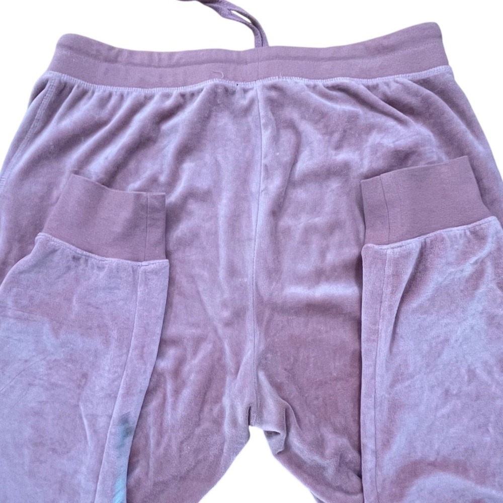 ❤️NWOT Fashion Nova Velour Jogger Sweatpants Pink Size 1X Drawstring Pockets - Picture 6 of 7